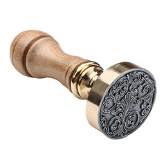 Elegant Wooden Handled Metal Stamp Tool for Creative Projects