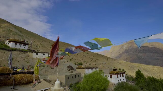 Timelapse at Kibber Village, Spiti Valley, Himachal Pradesh
