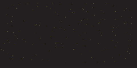 falling stars and snowflakes in a dark starry sky