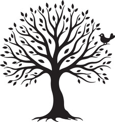 Fototapeta premium Tree Silhouette SVG Design 