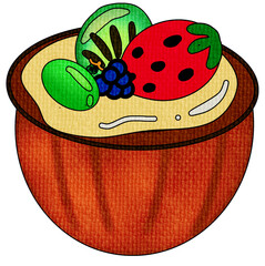 Mixed Fruit Cupcakes