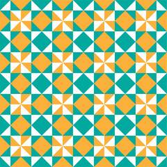 Seamless geometric abstract pattern with a modern style