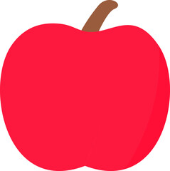 red apple vector illustration