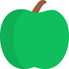 green apple vector illustration
