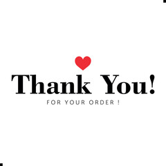 Thank You for Your Order. Elegant Thank You for Your Order Design with Stylish Graphics. Sophisticated Thank You for Your Purchase Image with Modern Elements. Chic Thank You for Your Order Graphic