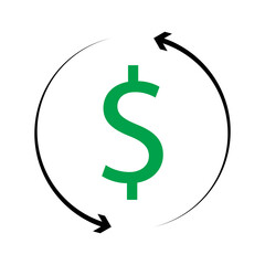 Obraz premium dollar icon vector illustration