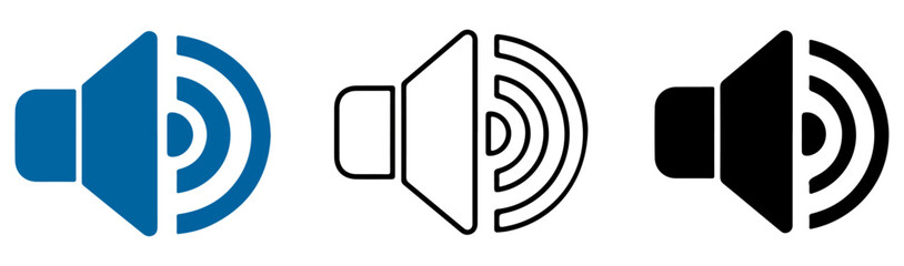 audio speaker volume icon vector