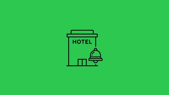 Discover the charm of a cozy hotel with a welcoming bell creating memories during a relaxing getaway against a vibrant