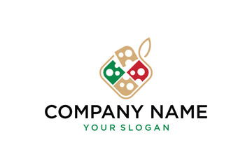 Modern Abstract Company Logo Design with Four-Square Geometric Pattern