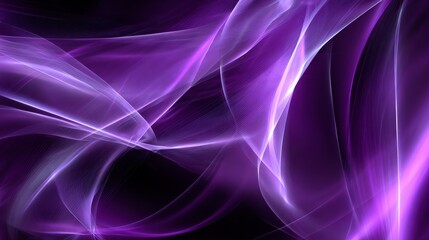 Naklejka premium Purple abstract background with smooth gradient tones, soft flowing waves and modern shapes, creating elegant minimal style for branding, web banners and business design