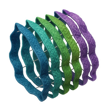 Folded beta-sheet protein featuring parallel and antiparallel arrangements.