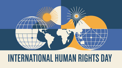 International Human Rights Day Equality and Peace Symbol Vector
