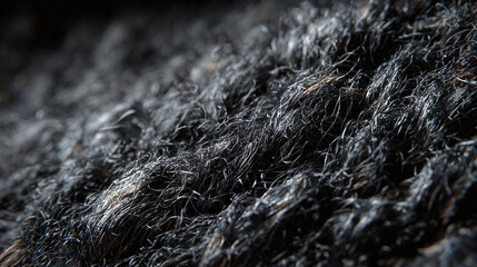 An abstract, textured macro image of fur, showcasing detailed strands and subtle color variations. The close-up view highlights the intricate patterns and natural beauty of the animal's coat.