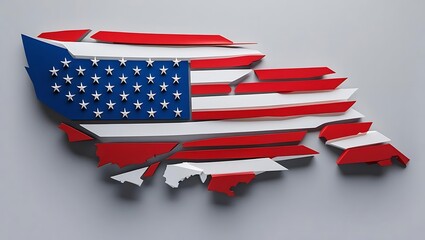 A Patriotic USA Map Flag For A Grand Birthday Celebration