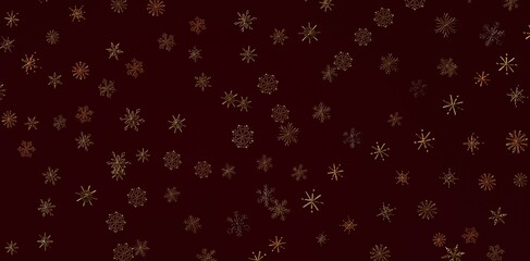 Elegant gold snowflake pattern against a rich burgundy backdrop, perfect for festive designs, Christmas cards, and winter projects.