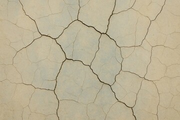 Detailed View of Parched Ground Cracks