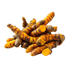 Fresh Raw Turmeric Kunyit Rhizomes, an Indonesian Jamu - Herbal Medicine Concept