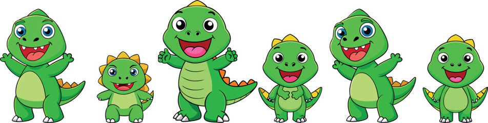 dinosaur cartoon illustration, green dinosaur artwork, cute prehistoric animal, adorable dinosaur vector, childish dino cartoon, jurassic creature artwork, funny dinosaur design, friendly dino drawing