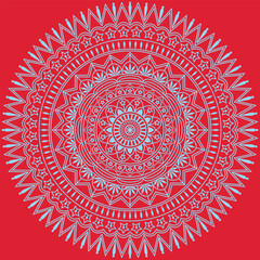 Decorative Mandala Pattern Art | Abstract Floral Geometry Ornament | Sacred Boho Symmetry Vector | Spiritual Decorative Artwork for Meditation and Interior Design