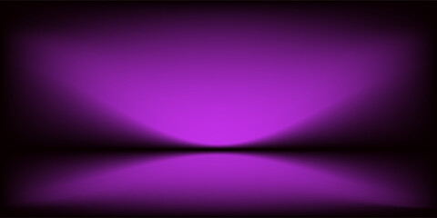 Abstract gradient podium background. Violet, purple and lilac empty 3d studio backdrop. Clean scene for product presentation mockup template. Vector illustration.