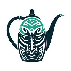 Tribal Tea Pot Icon Vector Illustration Vector Icon Set of Various Transportation Vehicles