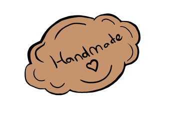 label with handmade written on it