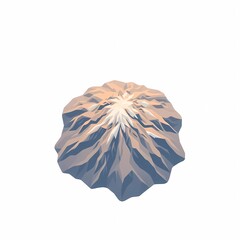 Modern flat design vector, minimalist theme, two-dimensional shapes, electric vivid colors, trending mountain tame templates,Generative AI