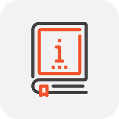 Modern user manual flat line vector illustration icon design concept. Icon for mobile and web graphics. Flat symbol, logo creative concept. Simple and clean flat pictogram