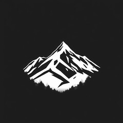 Modern flat design vector, minimalist theme, two-dimensional shapes, electric vivid colors, trending mountain tame templates,Generative AI