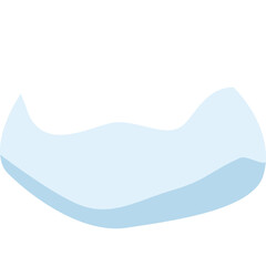 Abstract Light Blue And White Wavy Shapes With Smooth Curves And A Gentle Gradient Representing A Calm And Serene Atmosphere On A Transparent Background