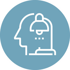 Modern overtime work flat line vector illustration icon design concept. Icon for mobile and web graphics. Flat symbol, logo creative concept. Simple and clean flat pictogram