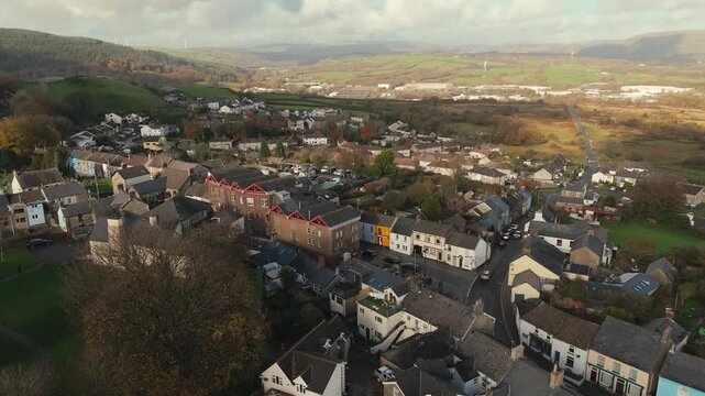 Llantrisant Drone Rhondda Cynon Taf Valleys Nature Welsh South Wales