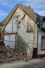 Abriss eines Hauses