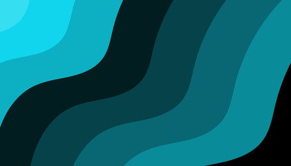 Vivid Teal Wavy Lines Backdrop: Dynamic Abstract Design for Engaging Visual Content