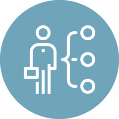 Modern skills flat line vector illustration icon design concept. Icon for mobile and web graphics. Flat symbol, logo creative concept. Simple and clean flat pictogram