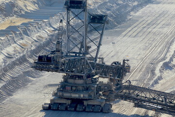 Absetzen im Braunkohletagebau Hambach, Garzweiler