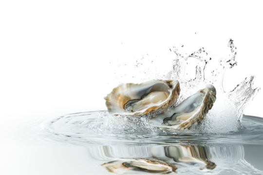 PNG Oyster water seafood splash.