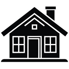 Minimalist House Icon Vector Illustration