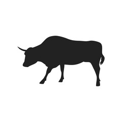 cow and bull silhouette