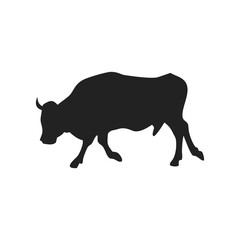 cow and bull silhouette