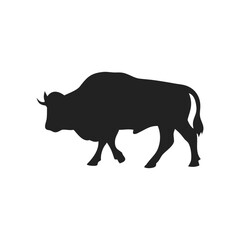 cow and bull silhouette