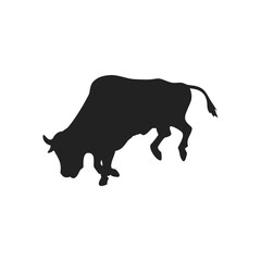 cow and bull silhouette