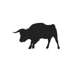 cow and bull silhouette