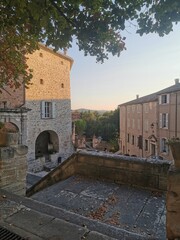 Altstadtgassen von Barjac, Frankreich
