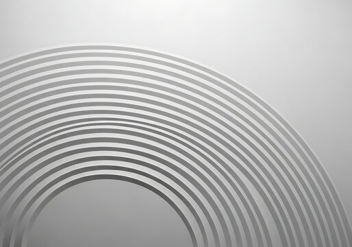 Abstract background of concentric gray circles creating a sense of depth and motion, ideal for modern and futuristic design concepts