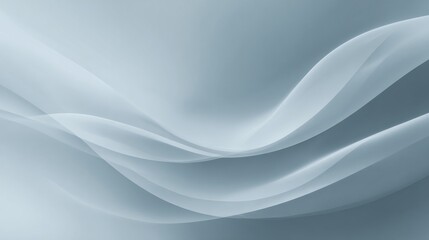 Fototapeta premium Soft flowing waves of light blue fabric create a serene and calming atmosphere, perfect for backgrounds or design elements in creative projects and presentations