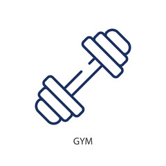Obraz premium Gym thin line icons. Original vector illustration.