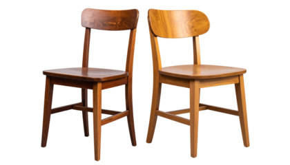 2. Classic and Modern Wooden Chair S3. Furniture Chair Design Collection, isolated on transparent backgroundet, isolated on transparent background