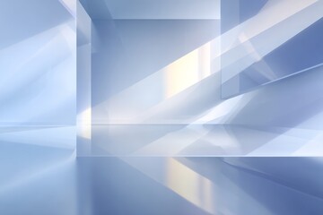 Bright modern interior with sleek design and reflective surfaces creating a spacious ambiance