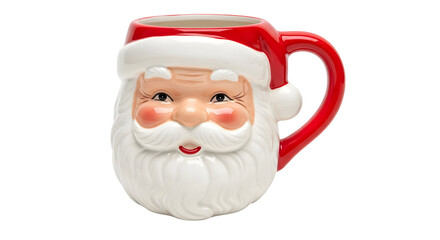 Festive Santa Claus Shaped Ceramic Mug for Holiday Drinks and Christmas Cheer